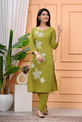 Floral Green Elegance Kurti Set