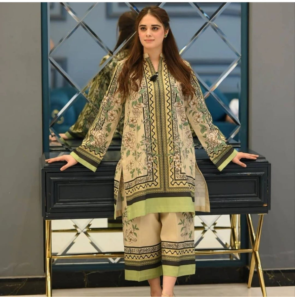 Geometric Cotton Kurta Set
