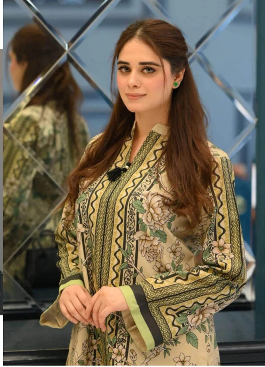 Geometric Cotton Kurta Set