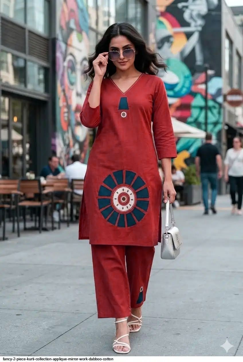 Maroon Kurta & Pant Co-ord Set