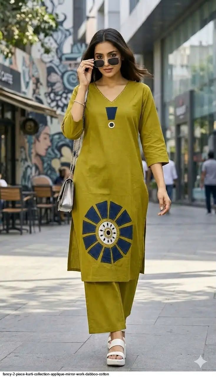 Green Kurta & Pant Co-ord Set